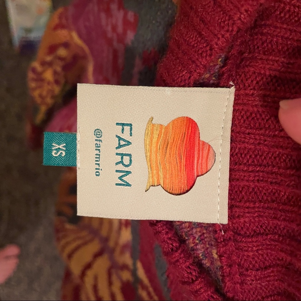 Tropical Pattern Farm Rio Sweater - Picture 6 of 6